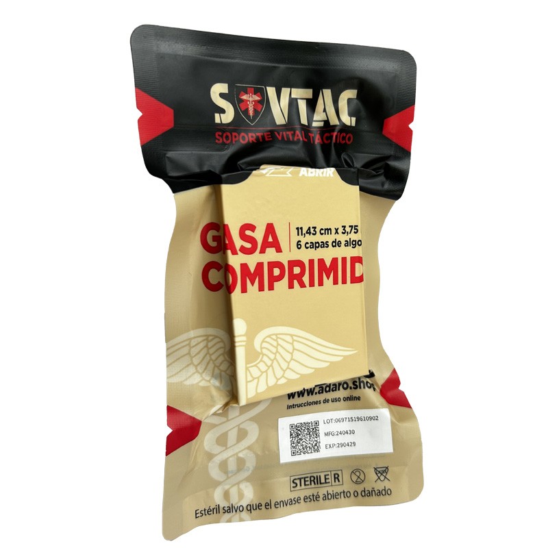 SVTAC | Gasa comprimida plegada en Z QUICK-RESPONSE